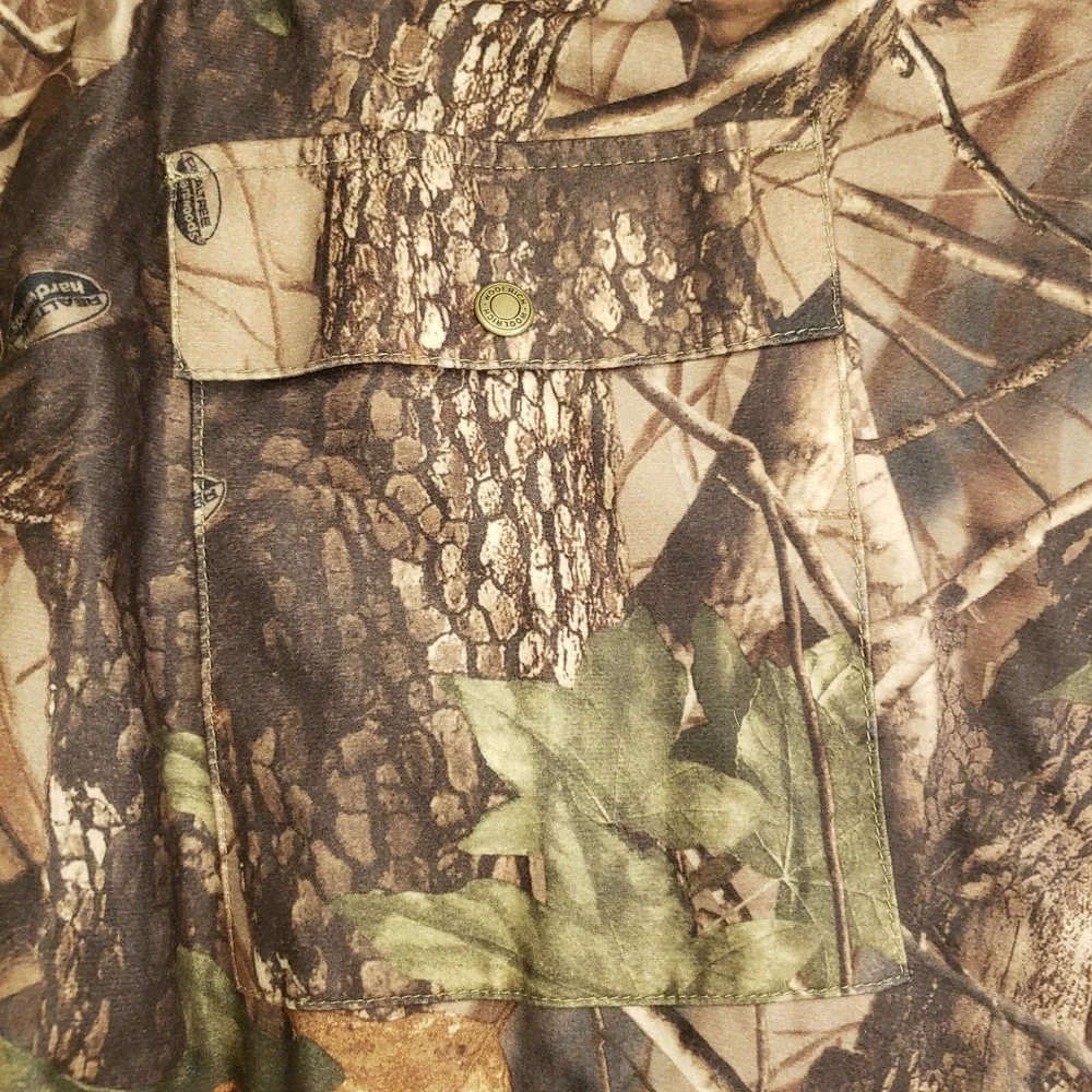 Woolrich Pants Mens XL Camo Cargo Realtree Hardwoods Green Snap Ankles Hunting